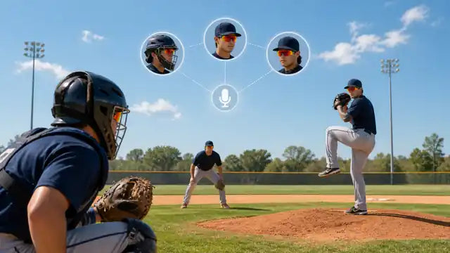 Baseball shared-room intercom