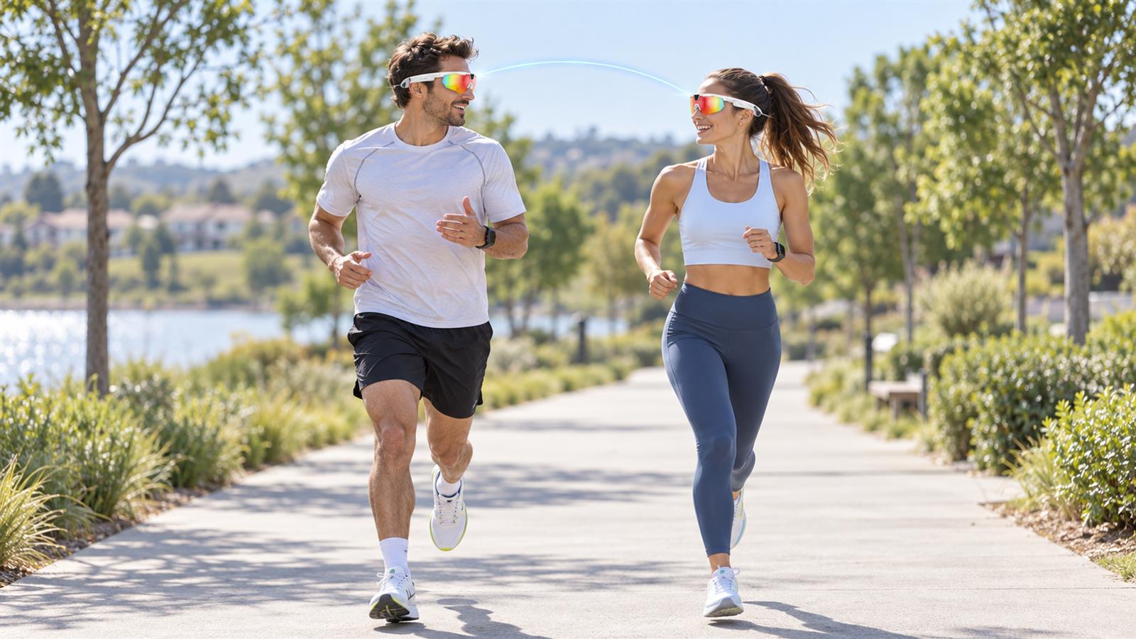 Runners using BIVDIKO group intercom
