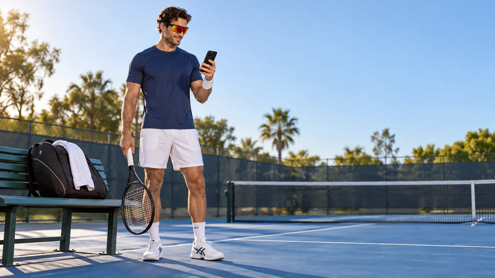 Tennis athlete sharing a selected training moment