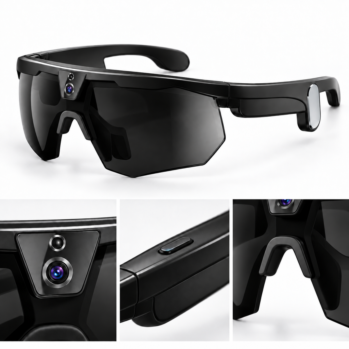 BIVDIKO W640 camera, frame button and nose-pad details