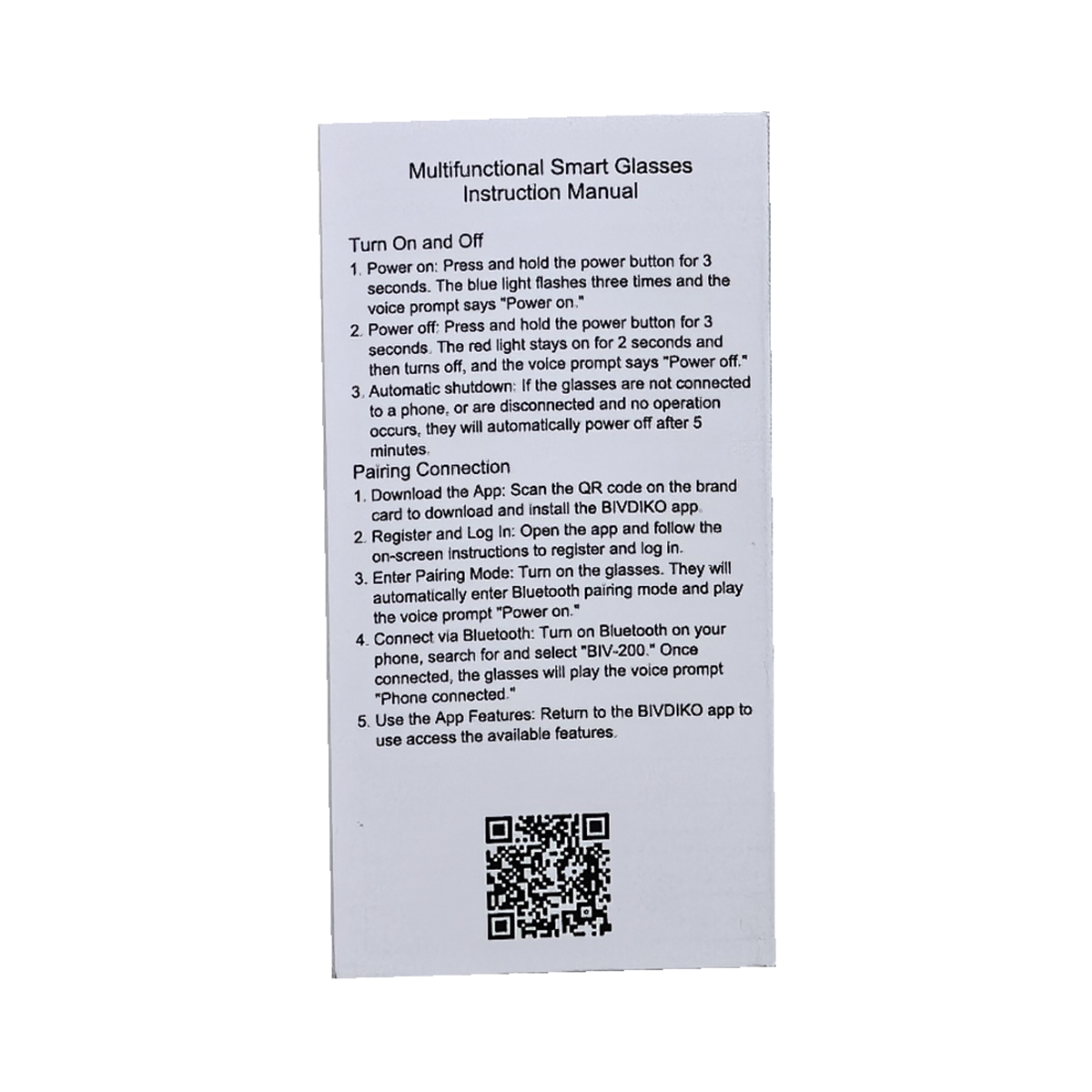 Instruction manual
