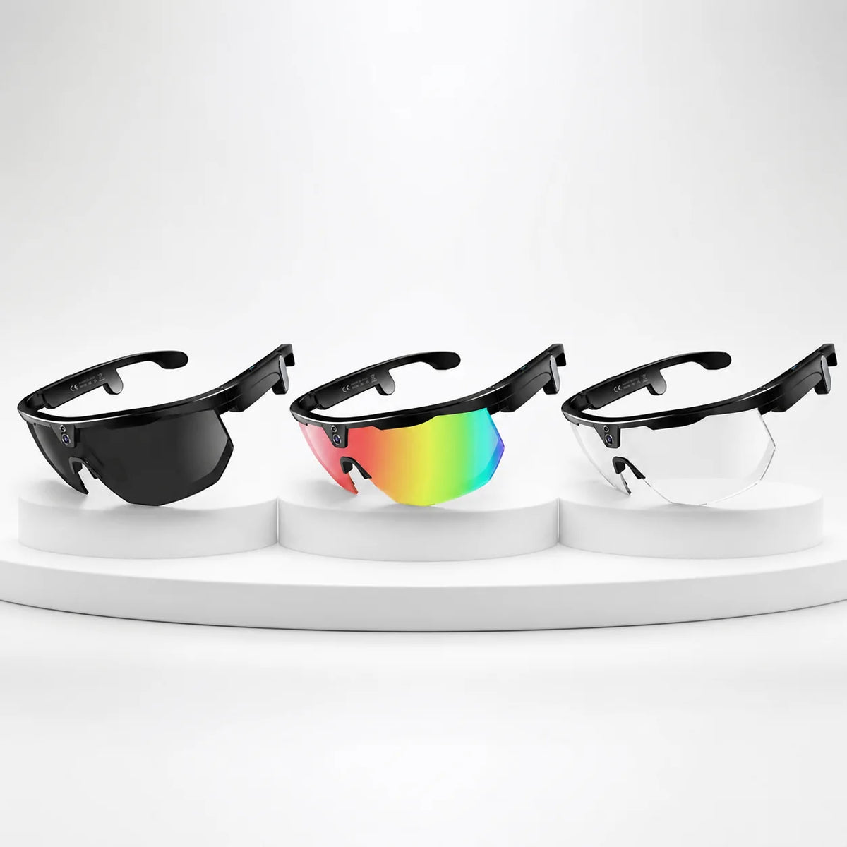 BIVDIKO interchangeable shield lens detail view