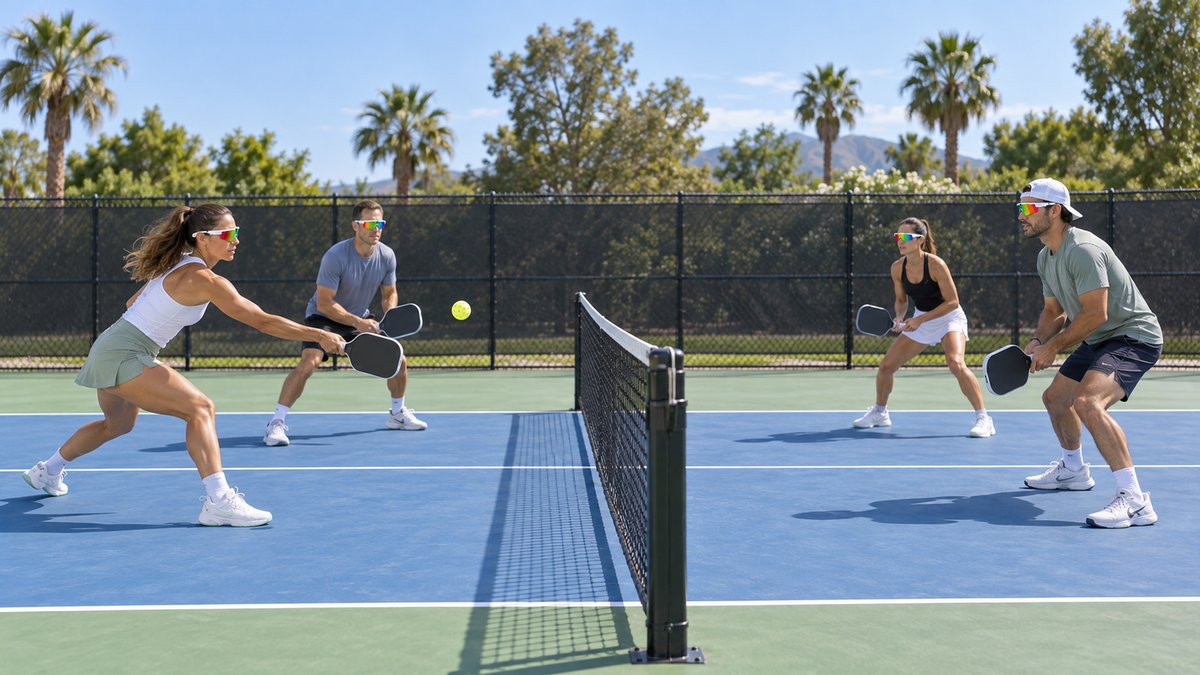 Pickleball court positioning and footwork