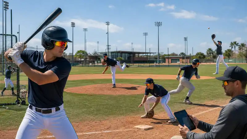 Six baseball training scenarios