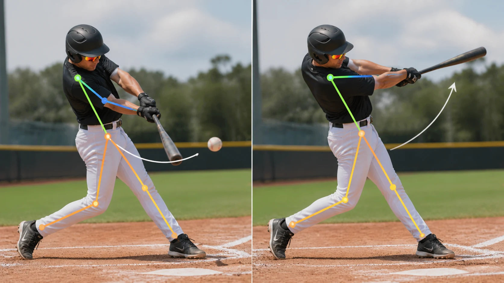 Compare two moments side by side.